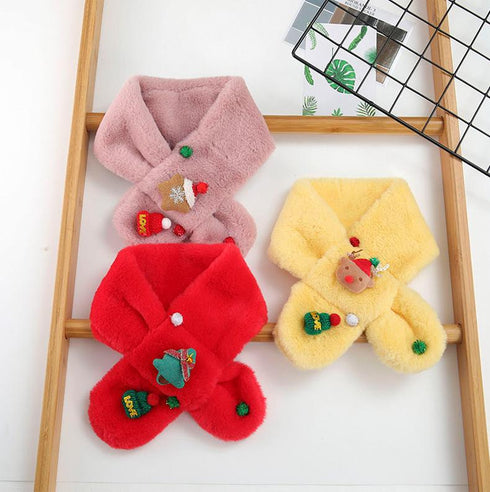 Children's Plush Christmas Scarf